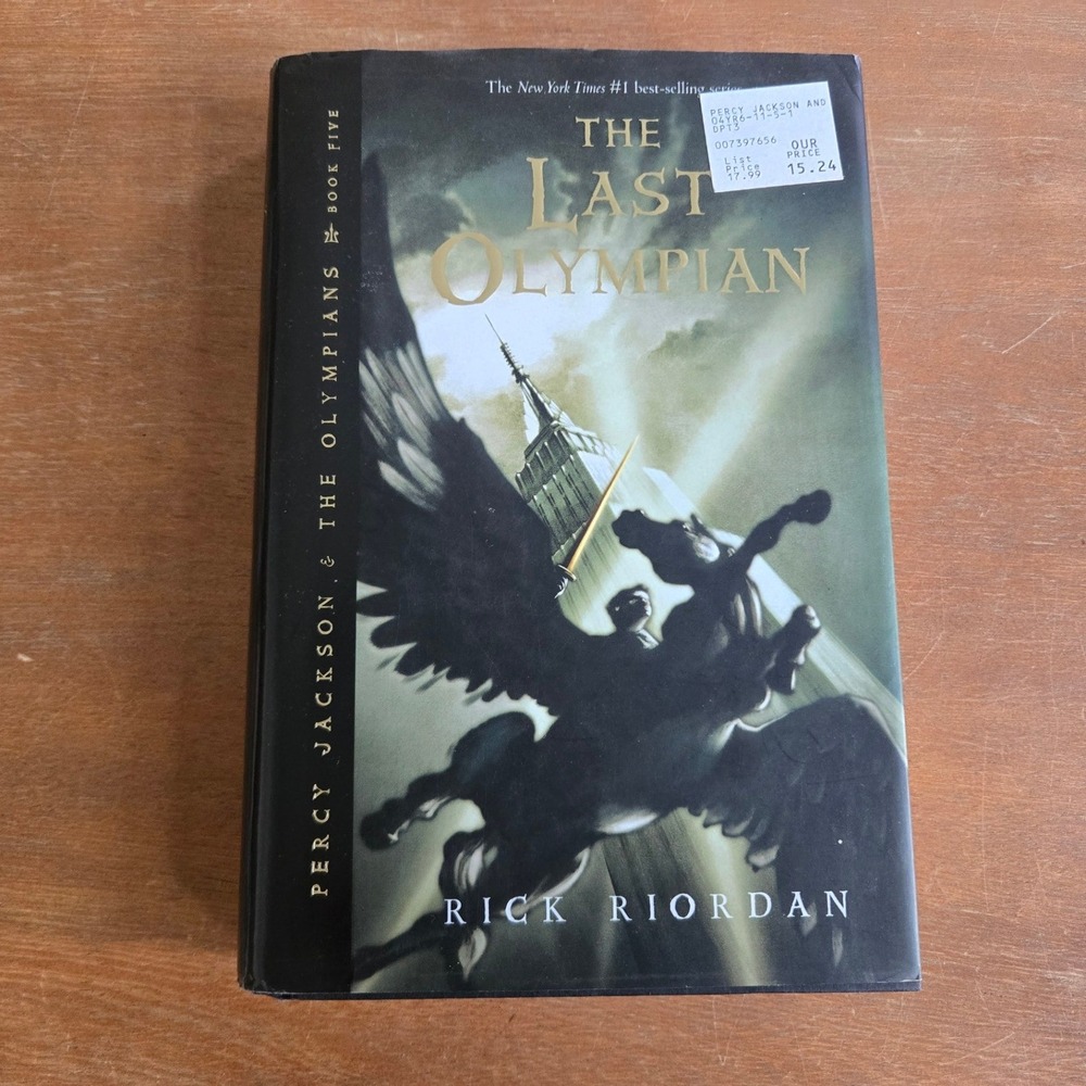 Rick Riordan The Last Olympian Book‎ 5 Hardcover First Edition Good Condition YA